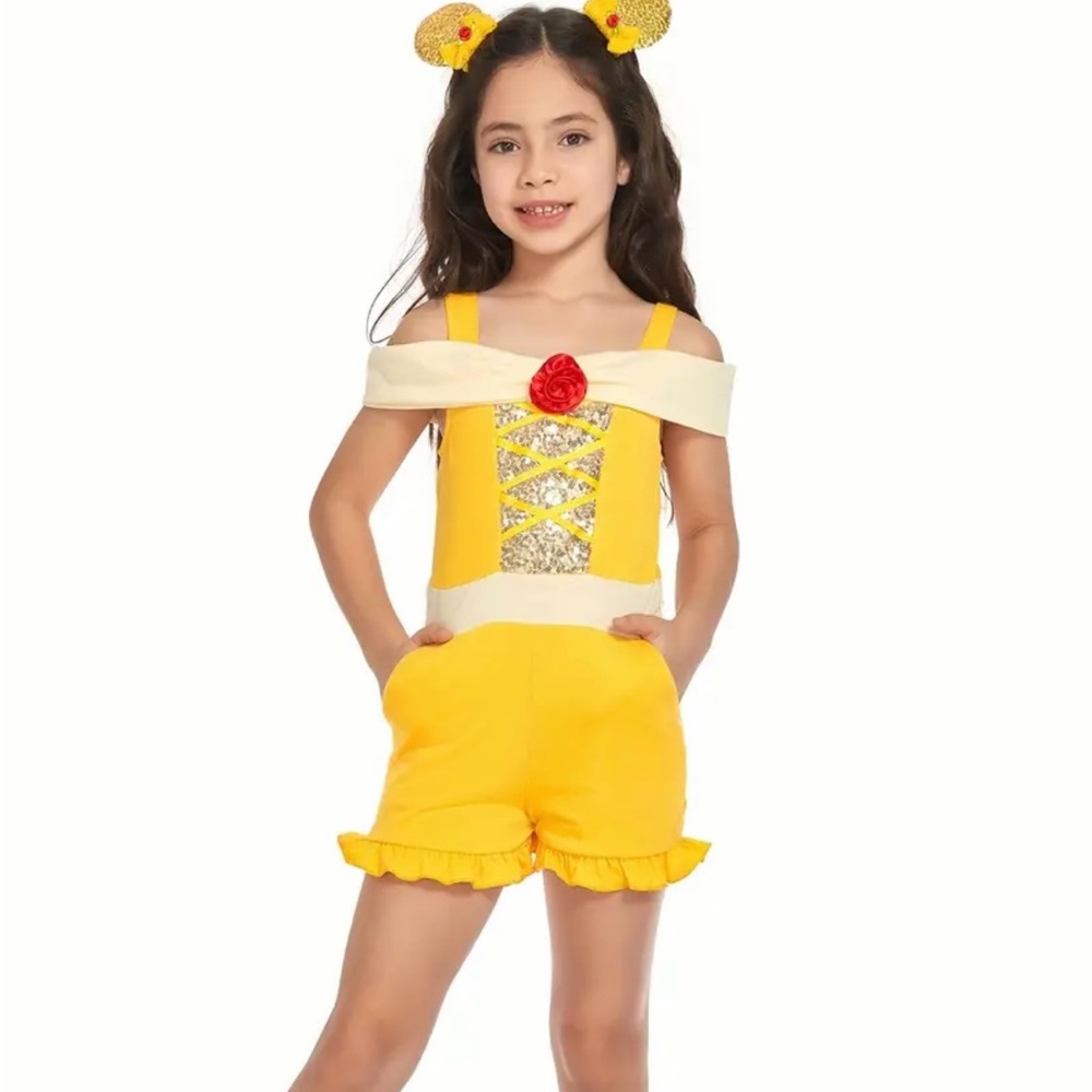 Disney Princess Belle romper size 5-6 girls